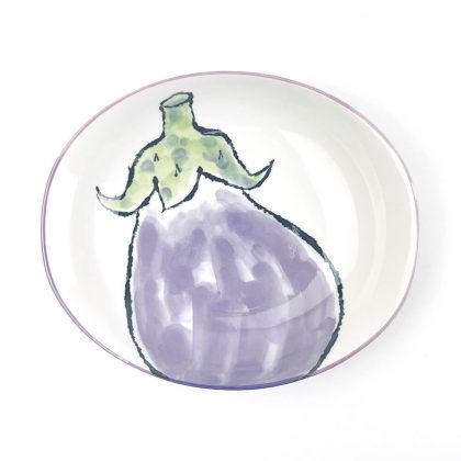 Oval Bowl Eggplant (8.75" x 7.5")