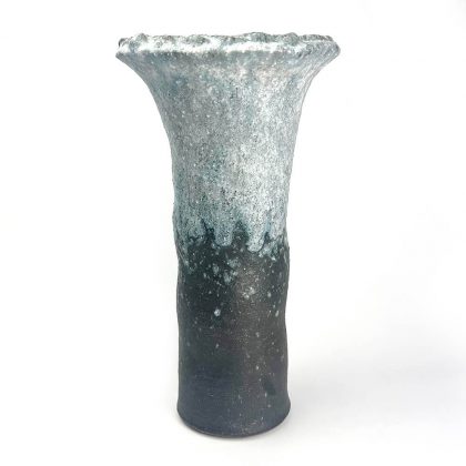 Shigaraki Trumpet Vase (13"H)