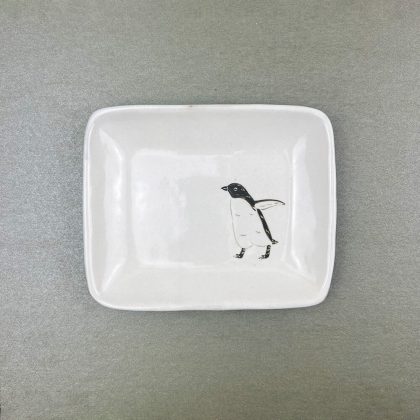 Rec.Plate Penguin B (6.5"x 5.25") by Takunobu Sawada