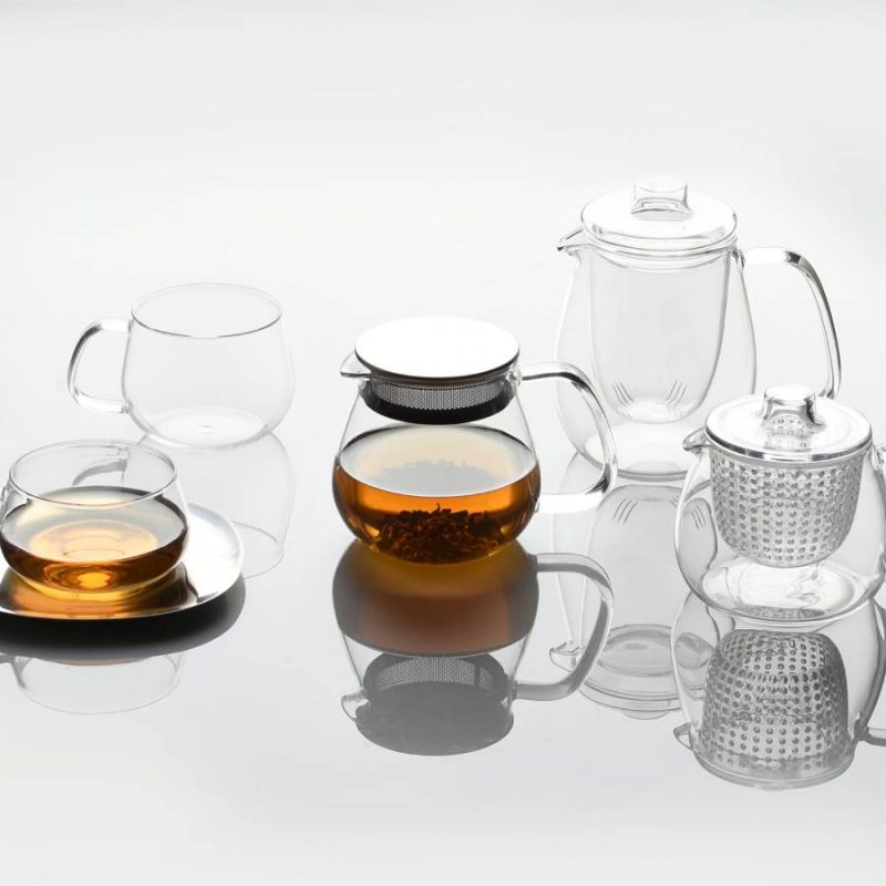 KINTO UNITEA Glass one touch teapot (14oz/460 ml)