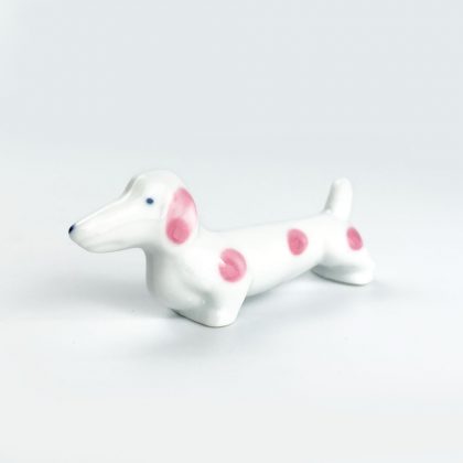 Chopstick Rest Dog Pink (3" x 0.75")