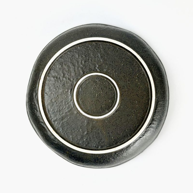 Deep Plate Black Bizen (8.5"D)