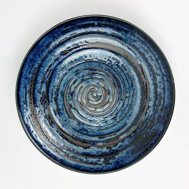 Plate Morizara Hakemaki Navy (11.25"D)