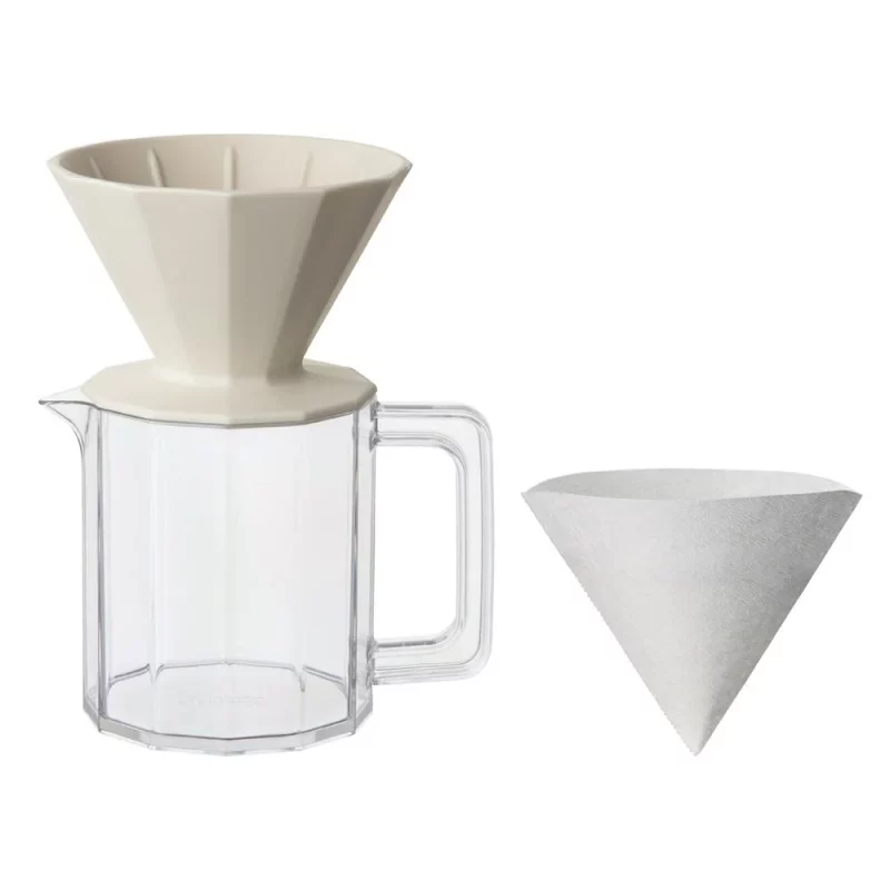 KINTO ALFRESCO Brewer and Jug set 4cups - Beige (25oz)
