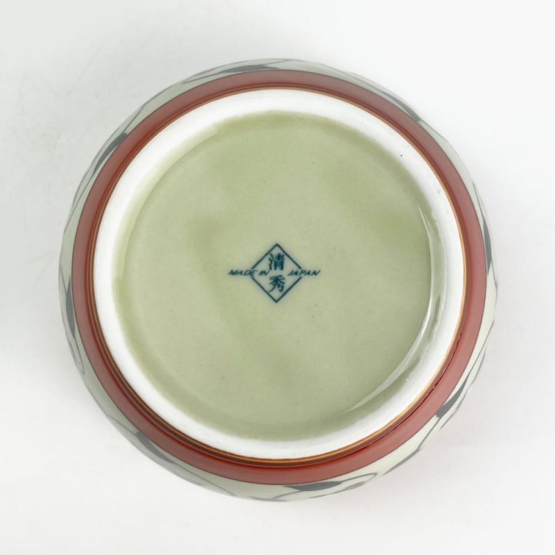 Arita TC Cov.Bowl Small Akamaki Karakusa (4"D)