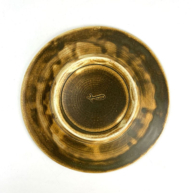 Deep Plate Jyomon Brown by Yasuko Maeda (8.5"D)