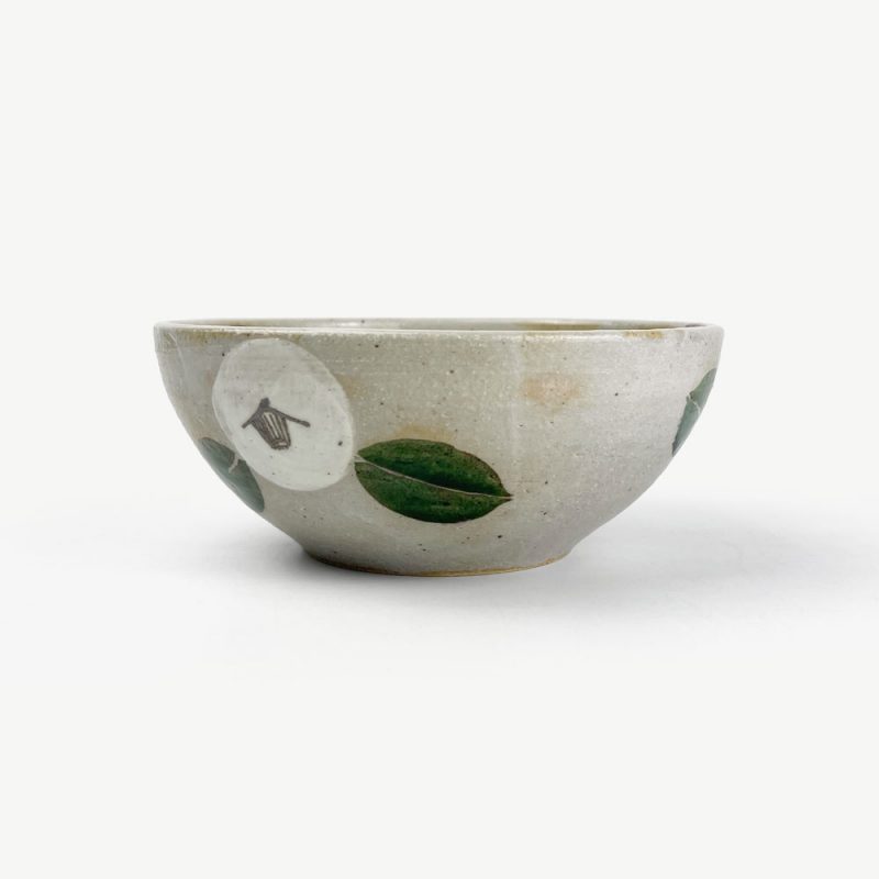 Bowl Tsubakikamon (6"D) by Musashi Tsujii