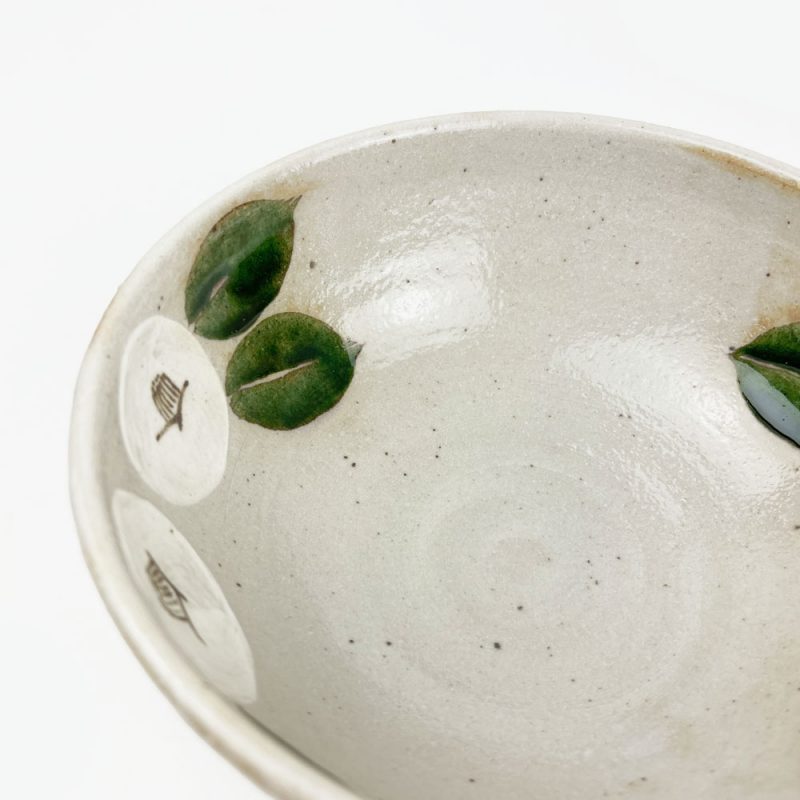 Bowl Tsubakikamon (6"D) by Musashi Tsujii