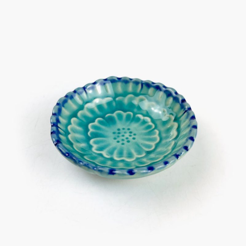Chinmi Dish Turquoise (2.5"D)