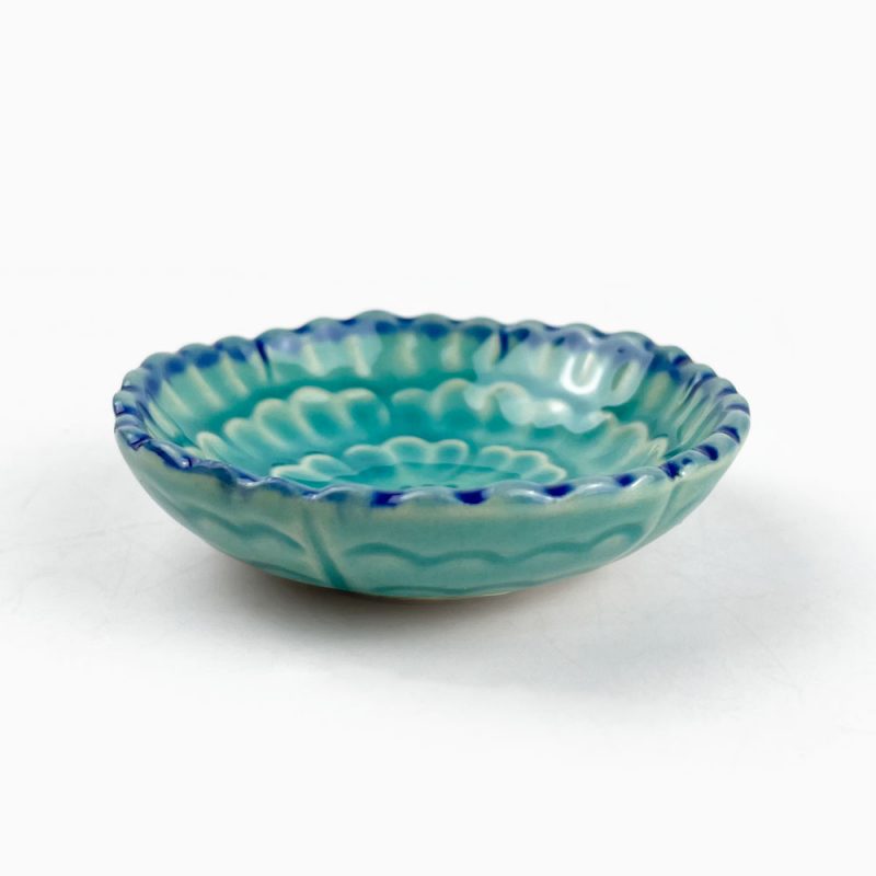 Chinmi Dish Turquoise (2.5"D)