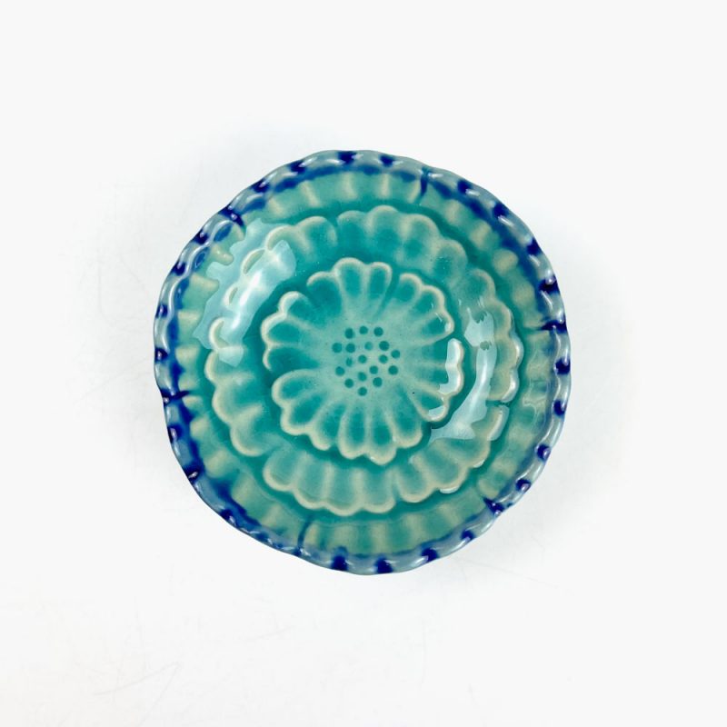 Chinmi Dish Turquoise (2.5"D)