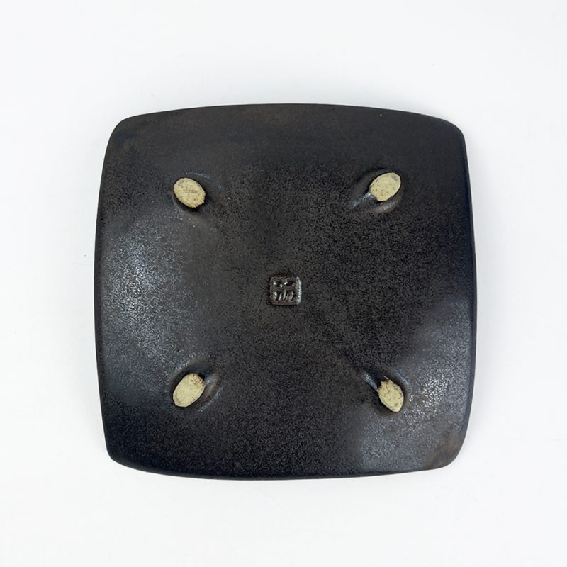 Sq. Plate Sabi (5"D) by Tadanori Imano