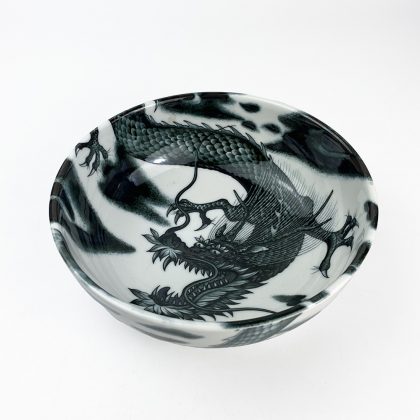 Ramen Bowl Dragon Black (7.75"D)