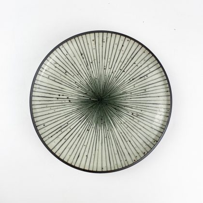Plate Cream Tokusa (7.5"D)