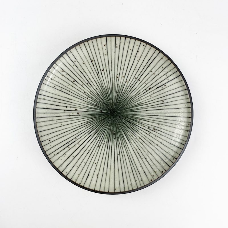 Plate Cream Tokusa (7.5"D)