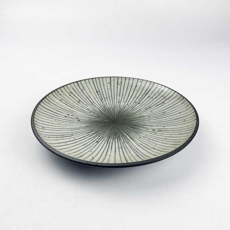 Plate Cream Tokusa (7.5"D)