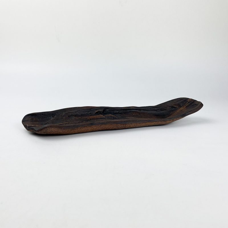 Long Plate Driftwood/Ryuboku (9.75"x2.5") by Bunga Yamamoto/ Hoju-gama