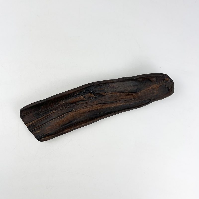 Long Plate Driftwood/Ryuboku (9.75"x2.5") by Bunga Yamamoto/ Hoju-gama