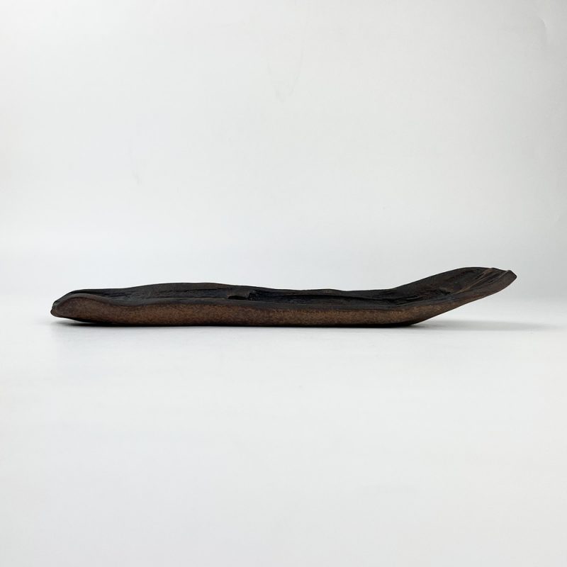 Long Plate Driftwood/Ryuboku (9.75"x2.5") by Bunga Yamamoto/ Hoju-gama