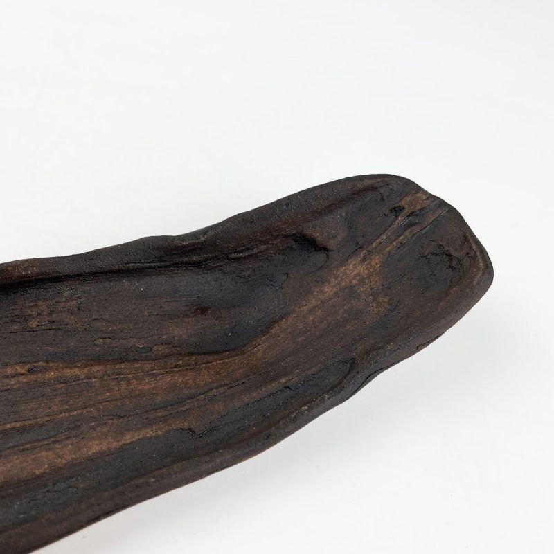Long Plate Driftwood/Ryuboku (9.75"x2.5") by Bunga Yamamoto/ Hoju-gama