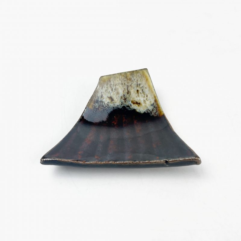 Chopstick Rest Fuji Brown (2.25" x 1.75") by Keishugama