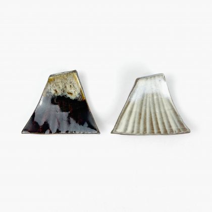 Chopstick Rest Fuji Brown (2.25" x 1.75") by Keishugama
