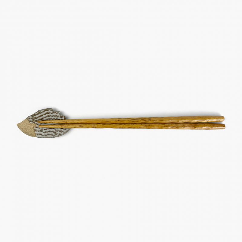 Chopstick Rest Hedgehog White (2.5" x 1.5") by Keishugama