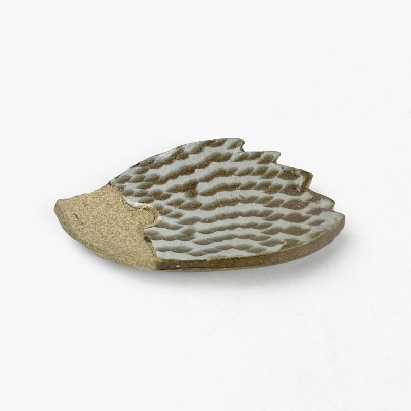 Chopstick Rest Hedgehog White (2.5" x 1.5") by Keishugama