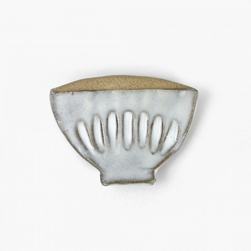 Chopstick Rest Utsuwa White (2" x 1.5") by Keishugama