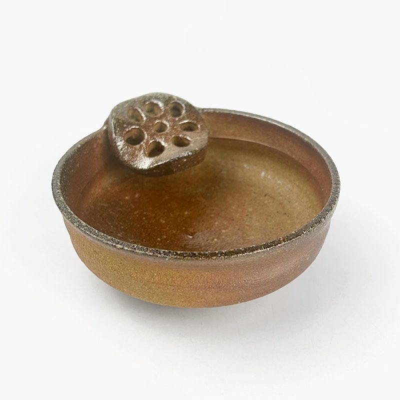 Tetote Ladle Stand Brown (4.25"D) by Keishuugama