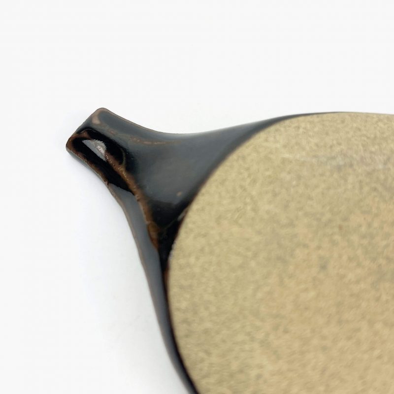 Mamezara Dish Bird Brown (4.5" x 3.5") by Keishuugama - Image 5
