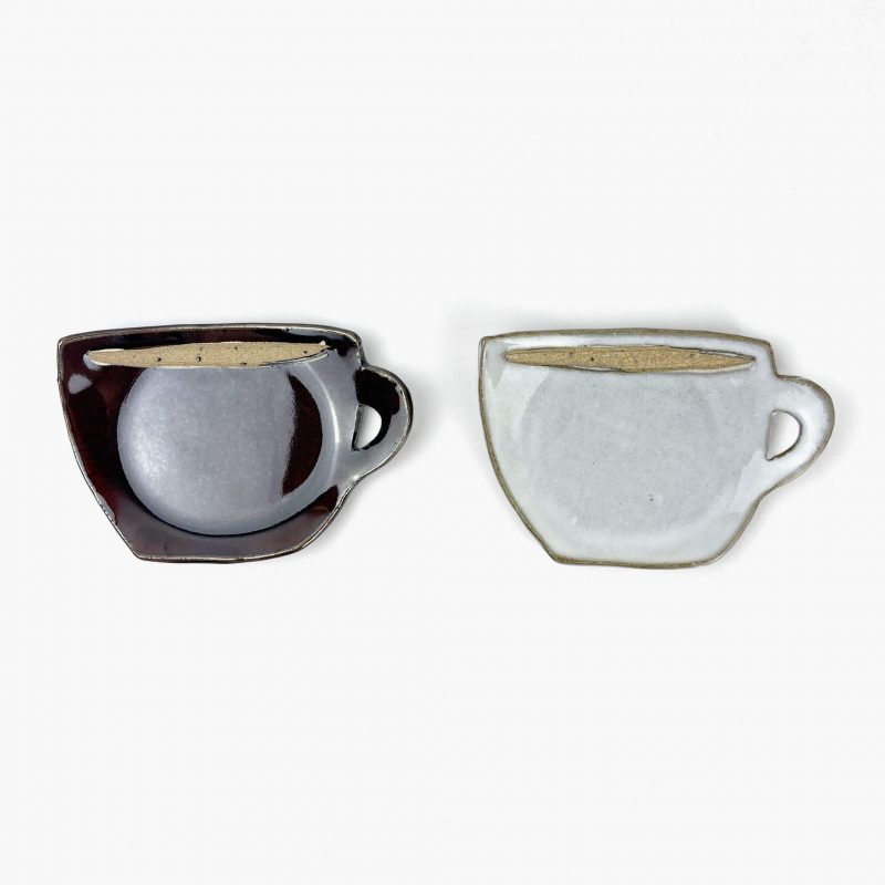 Mamezara Dish Mug Brown (4.25" x 3") by Keishuugama - Image 7