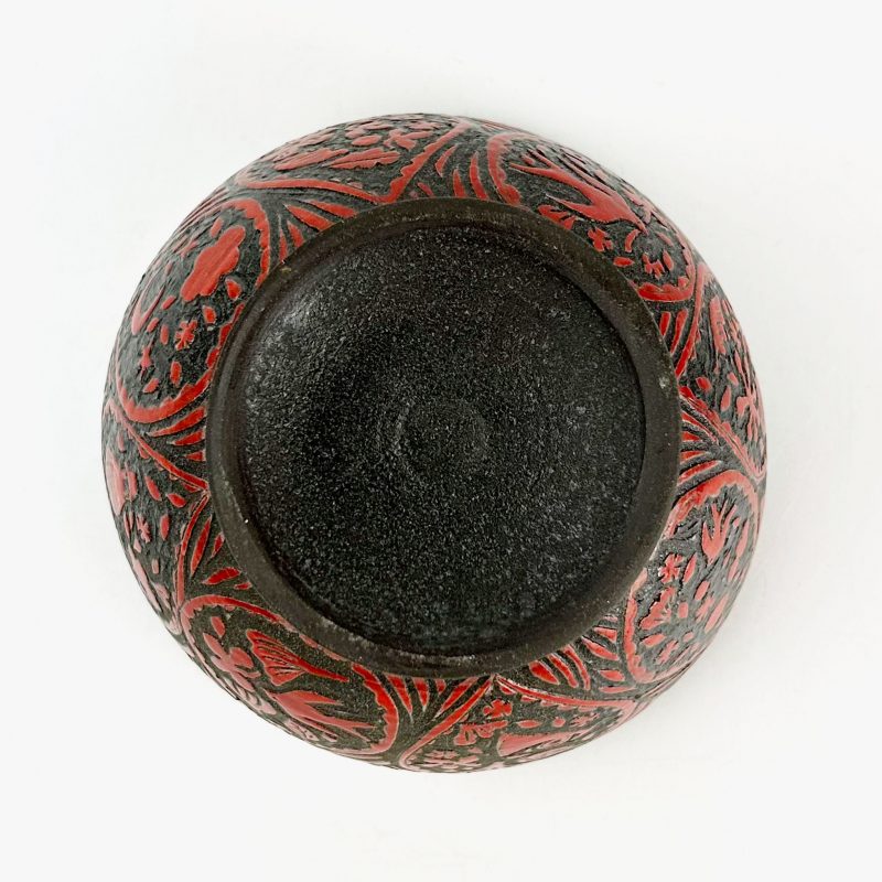 Rice Bowl Black by Yukiko Hagiwara (4.75"D)