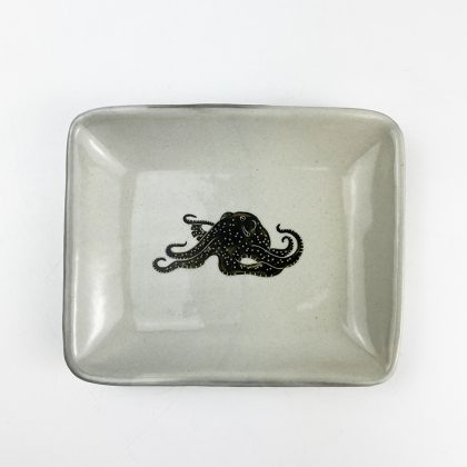 Rec.Plate Octopus (6.5"x 5.25") by Takunobu Sawada