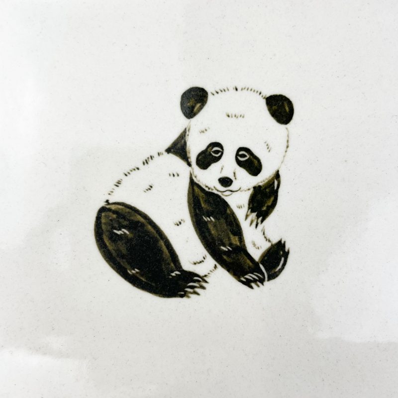 Rec.Plate Panda (6.5"x 5.25") by Takunobu Sawada