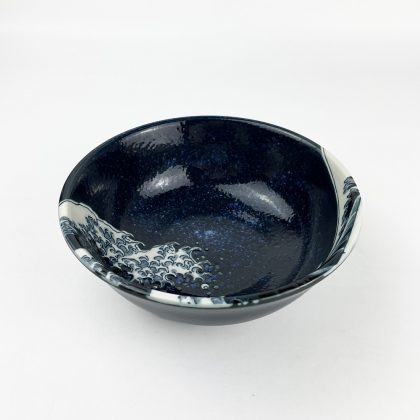 Ramen Bowl Hokusai Wave (7.5"D)