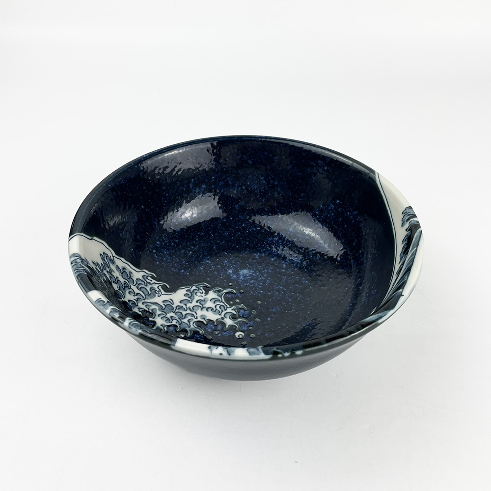 Ramen Bowl Hokusai Wave (7.5"D)