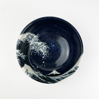 Ramen Bowl Hokusai Wave (7.5"D)